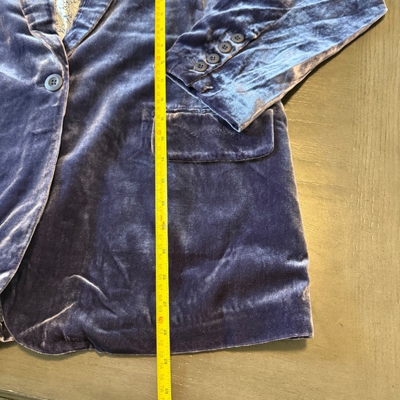 Sundance Silk Blend Velvet Blazer Jacket Size XL - Picture 8 of 11